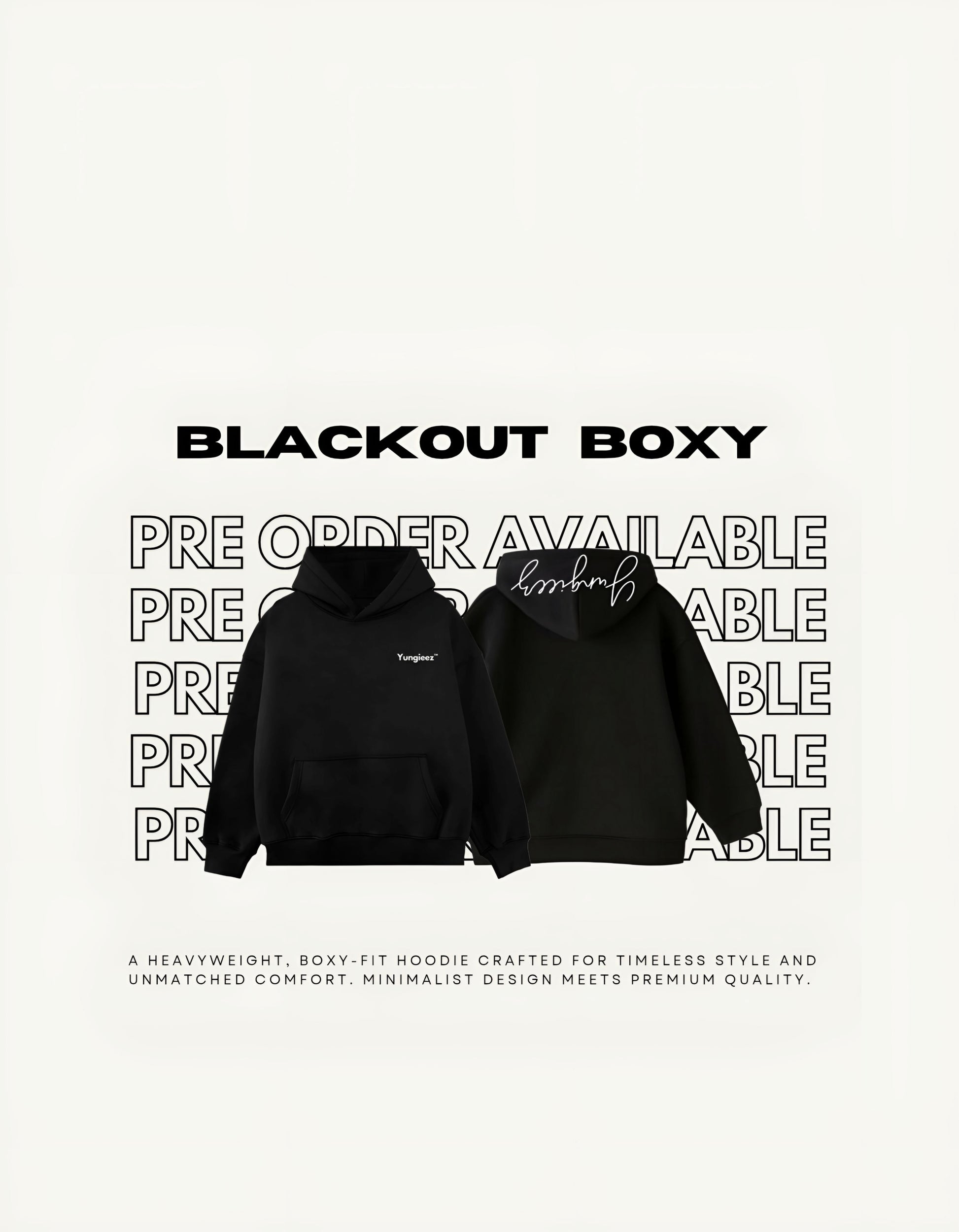 Blackout Boxy Hoodie